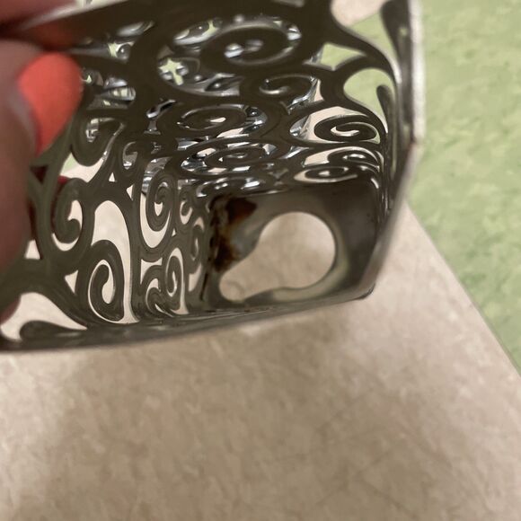 Bath & Body Works Silver Metal Soap Dispenser Sleeves Covers Set of 2 - Picture 5 of 5